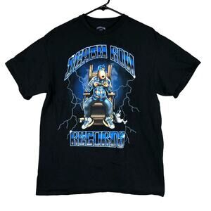 Death Row Records Unisex Shirt Black Logo Streetwear Y2k 100% Cotton Large